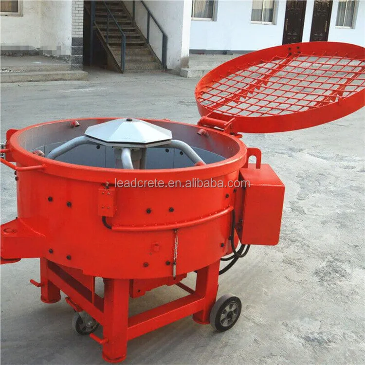 Portable cement mixer mobile pan 250kg refractory mixer for sale for mixing refractory materials