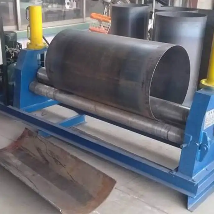 Free spares hot sales W11 3 roller hydraulic CNC roll bending machine