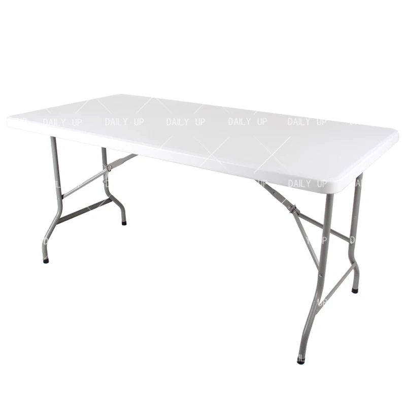 Portable Suitcase Picnic Table for Camping Blow Molding Plastic Outdoor Table And Chairs Rectangle Plastic Folding Table