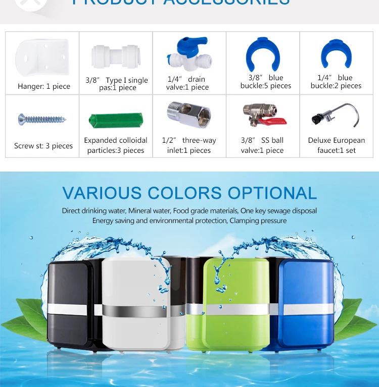 OEM Household Water Purifier Household 7 Stage Ro Water Purifier Filtration System