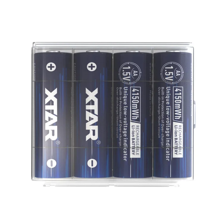 XTAR 1.5V Lithium ion 4150mWh AA and AAA 1620mWh Rechargeable Batteries