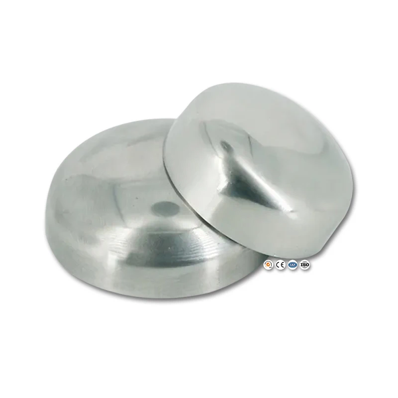 Manufacturer Customized High Quality ASTM Standard Butt Welded SS 304 316 Stainless Steel Pipe Caps For PipeLine Connection