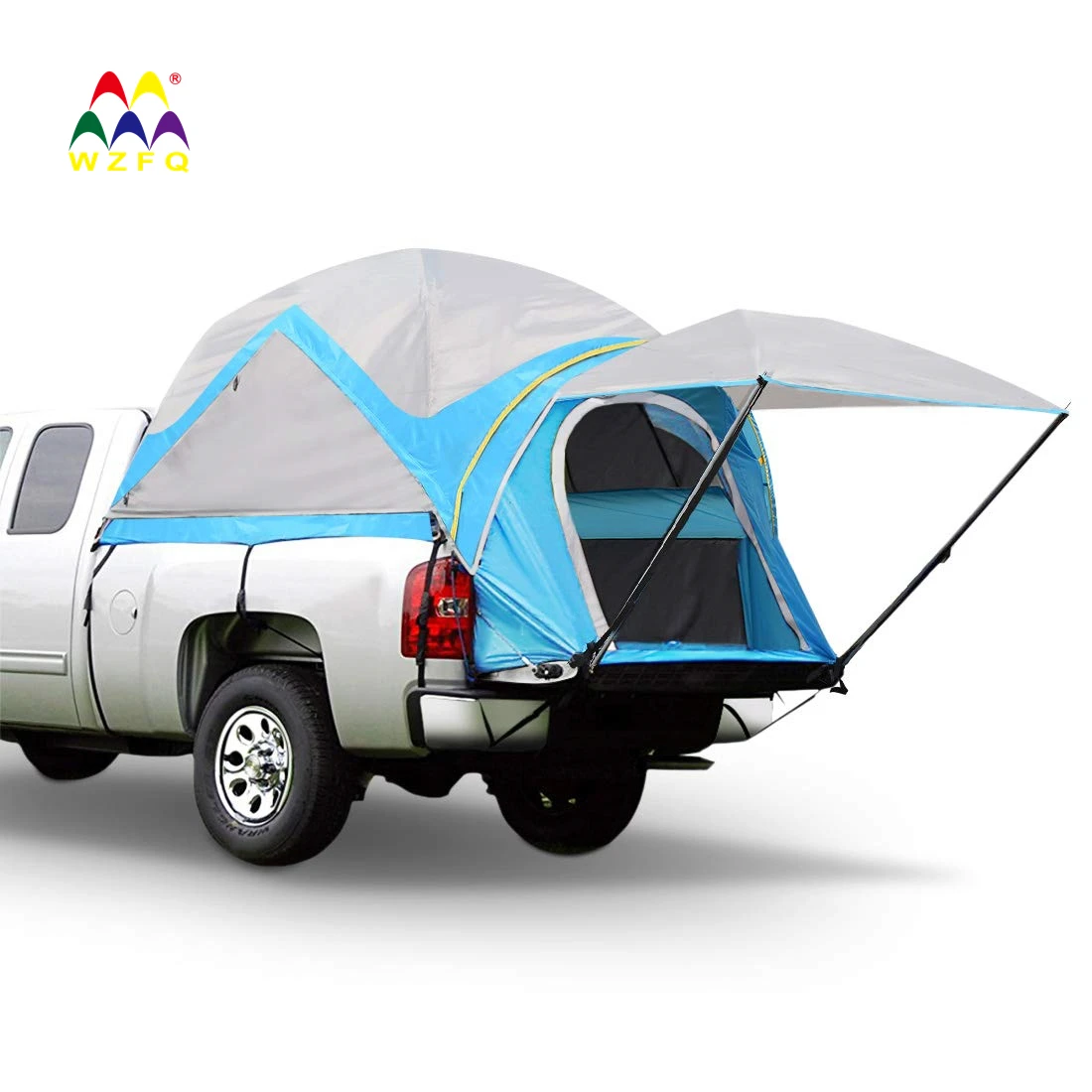 WZFQ High Quality  Custom Outdoor Camping Car 4x4 Truck Pickup Bed Camper Trailer Pickup Truck Tents With Awning