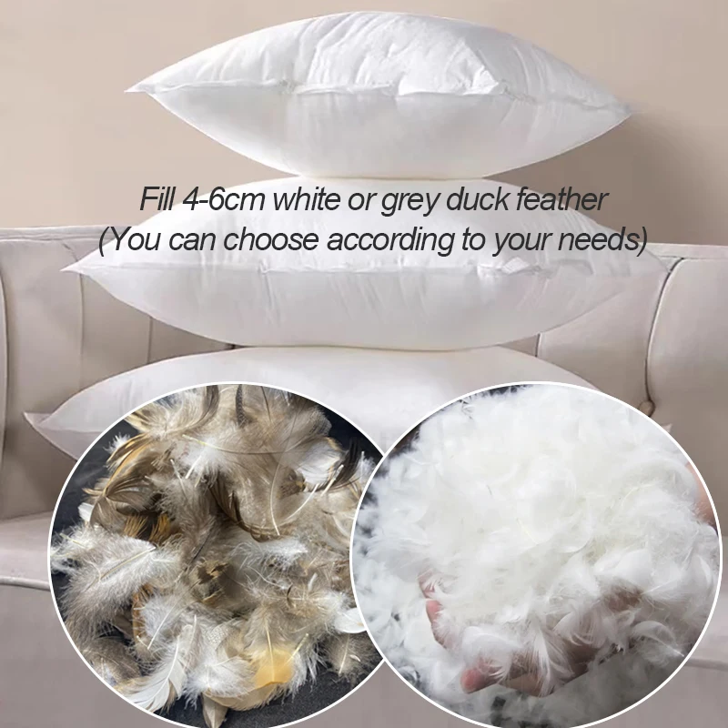 Pillow Manufacturer Sales High Quality Cheap Price Pillow Fluffy Duck Feather Filled Full And Soft Sleep Pillow
