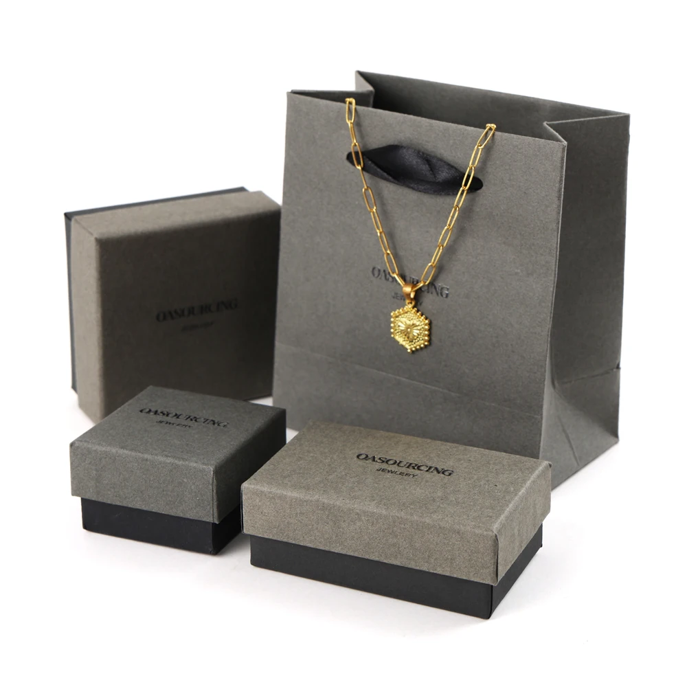 Custom Logo Necklace Jewelry Packaging Box With Foam Inside Jewelry Box Generic