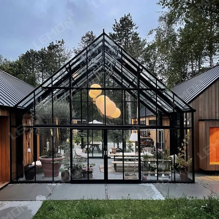 Winter garden conservatory frame prefab patio  solar aluminum sun room outdoor glass room sun room used sunroom
