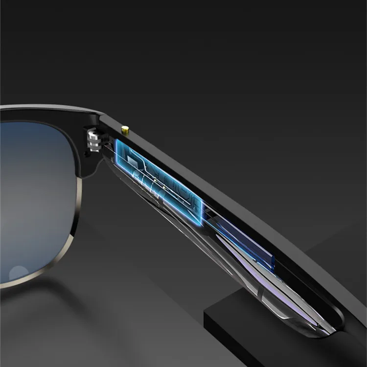 Polarized Lenses Smart Glasses Open Ear Music Hands-Free Calling Cycling Sunglasses TWS Wireless BT Calling Smart Audio Glasses
