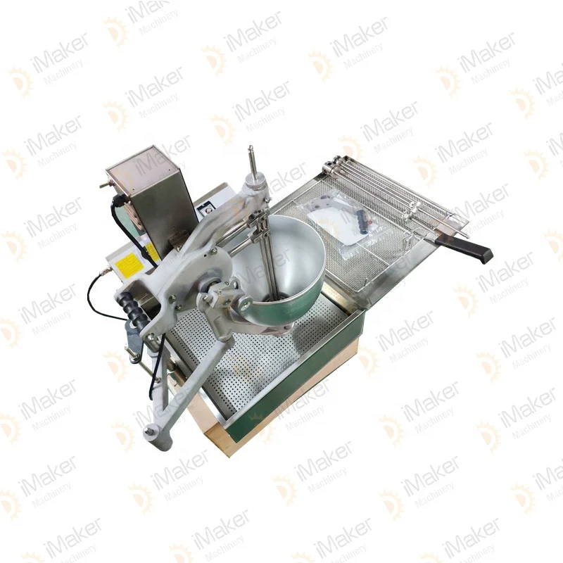 
304 Stainless Steel Automatic Lokma Donut Machine Cake Donut Fryer Machine for Sale 
