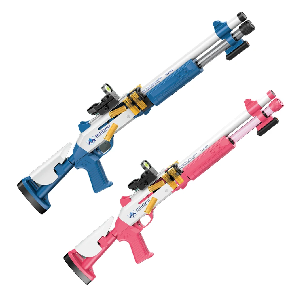 2024 hot selling product metal assembled manual jumping shell softball AWM toys EVA soft bullet gun model armas de fuego real