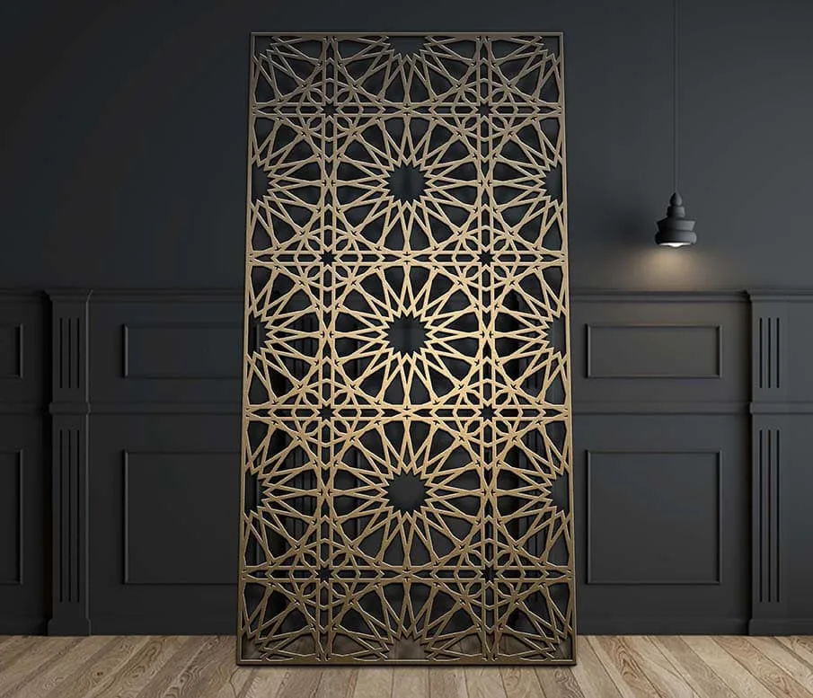 Hot Sale Decorative Art Pattern Laser Cut Panels Partition Wall Screen