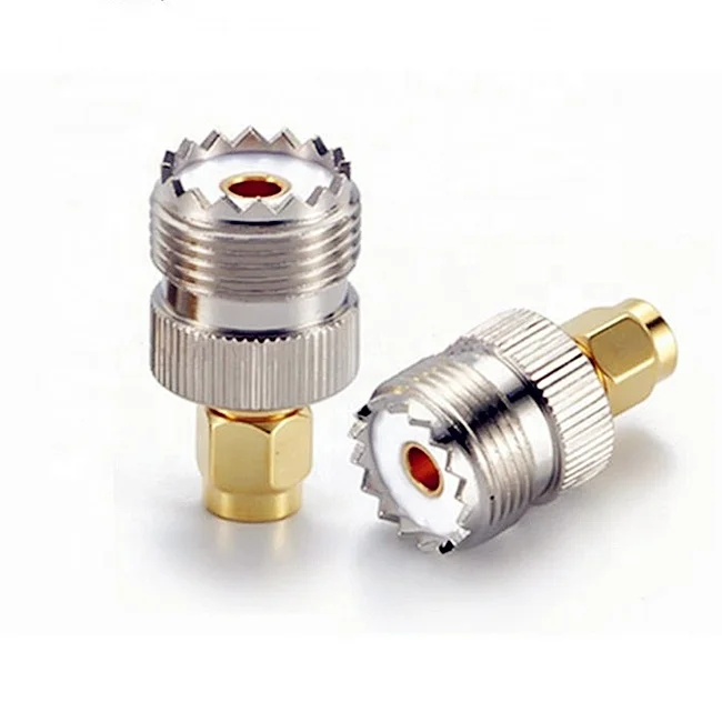 SMA Male Plug to UHF SO239 Female RF Coaxial Adapter Antenna Connector
