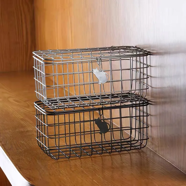 China factory wire basket Napkin basket Tissue Box Cover Elegant DIY Custom Embroidered Painting OEM Customized Style