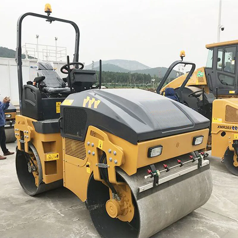 Road Machinery 1.7t XMR170 1000mm Compacting Width Mini Double Drum Road Roller