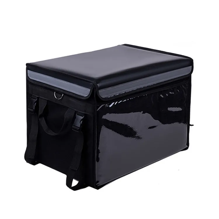 Portable Large Capacity Backpack Interlayer Insulated Thermal Food Box Delivery Cooler Bag