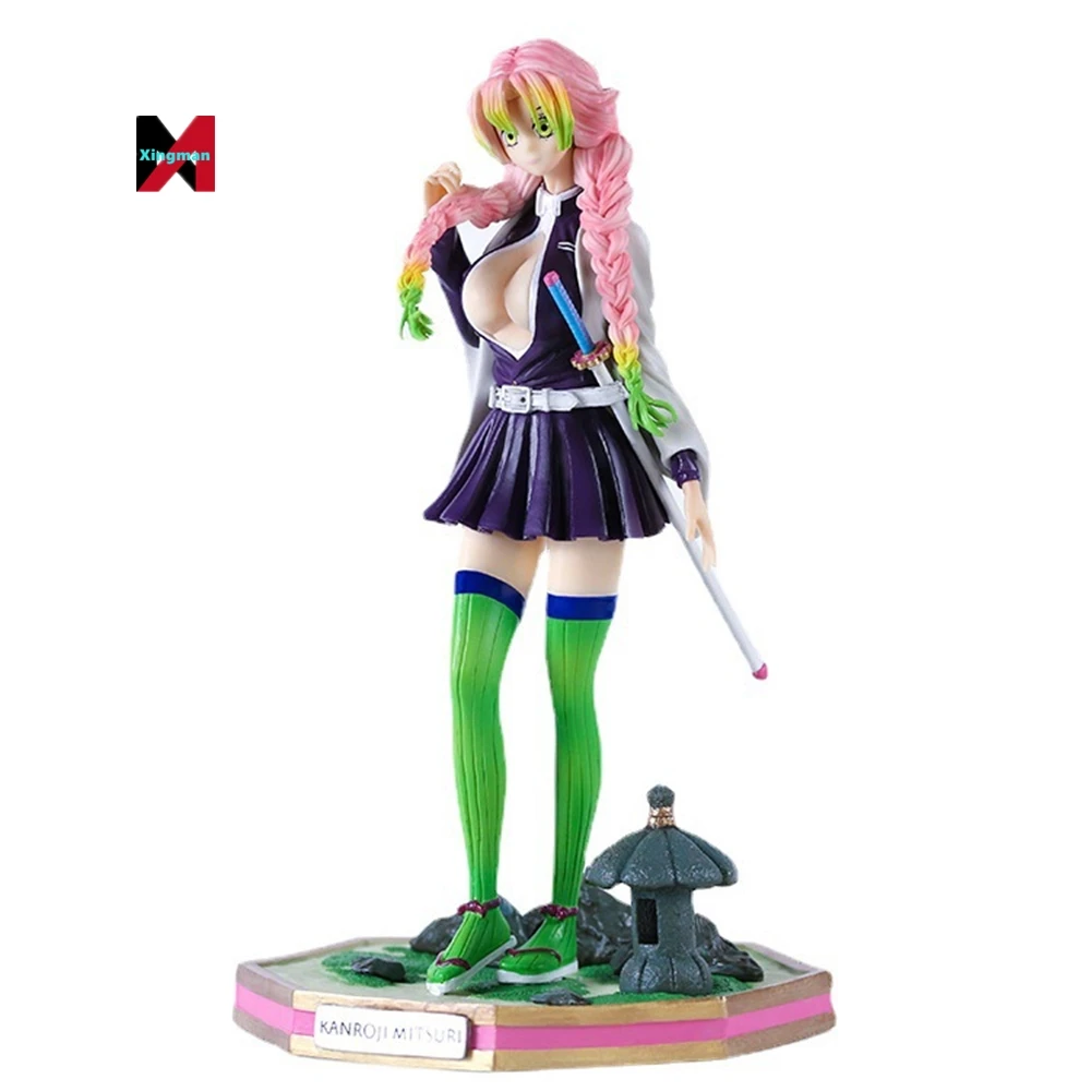 Demoned A Slayer Pillar Of Love Mitsuri Action Figure Decoration Toy Pvc Model Japanese Anime Figurine Toys