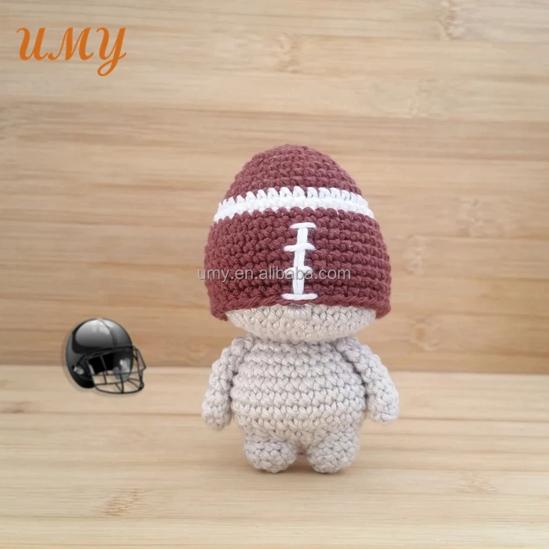 Amigurumi Soft Toys Baseball Hats Baby Boy Crochet Faceless Doll Handmade Dolls