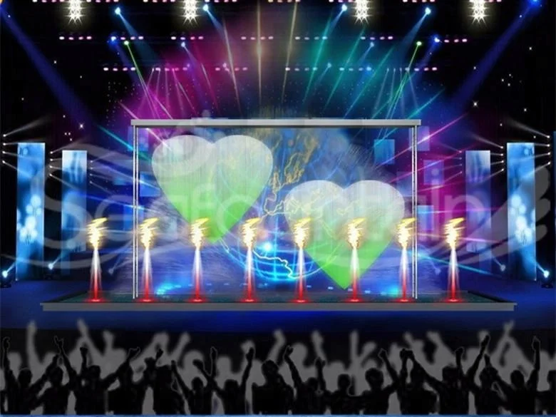 Outdoor or Indoor Colorful Flash Water Wall Digital Water Curtain Fountain