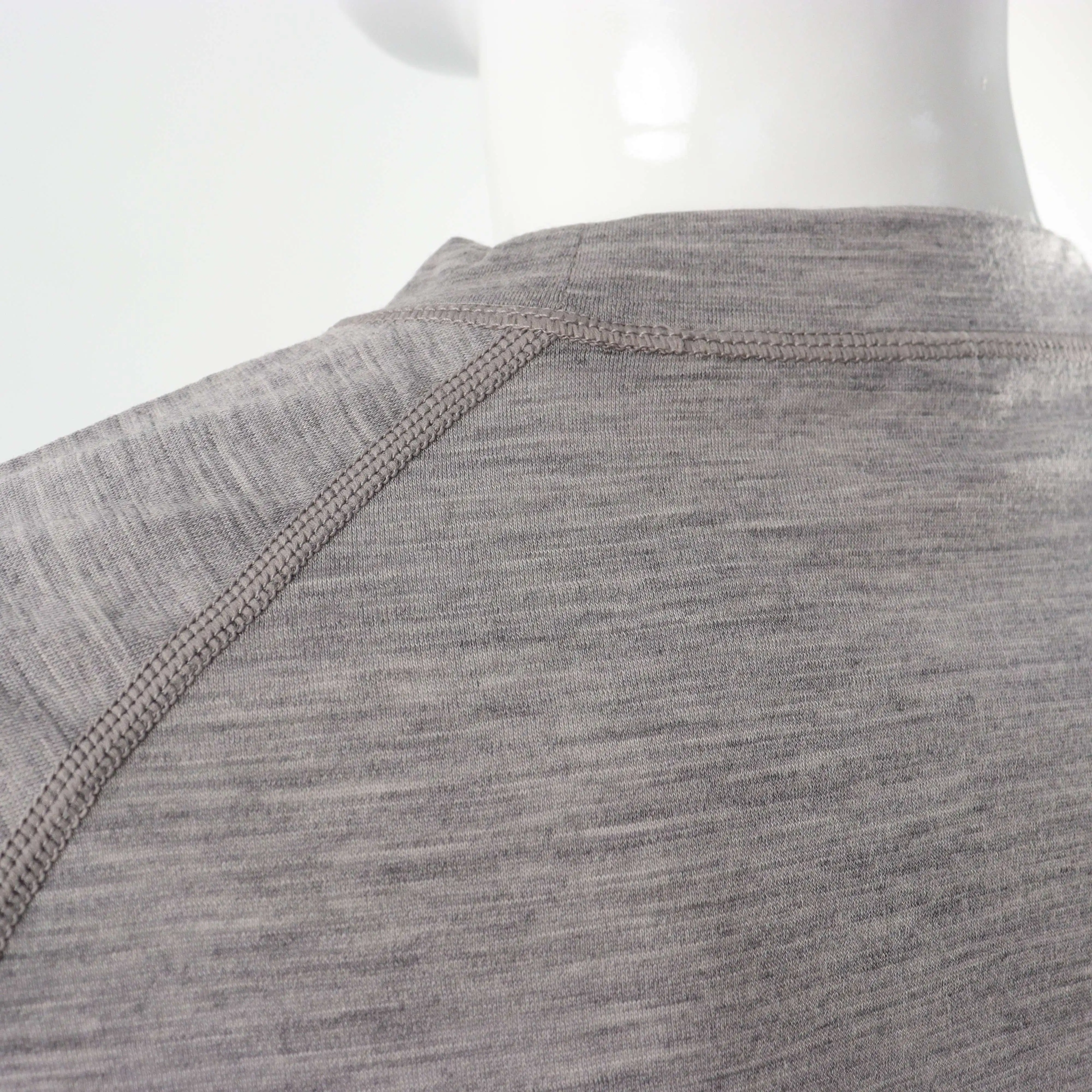 custom wholesale merino wool men thermal underwear long sleeve shirt