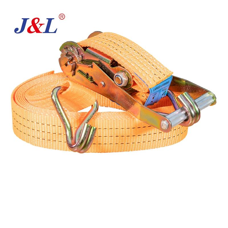 julisling good quality Industrial grade ratchet straps  break strength 1t 1.5t 3t 8t 10t Customized color orange CE GS