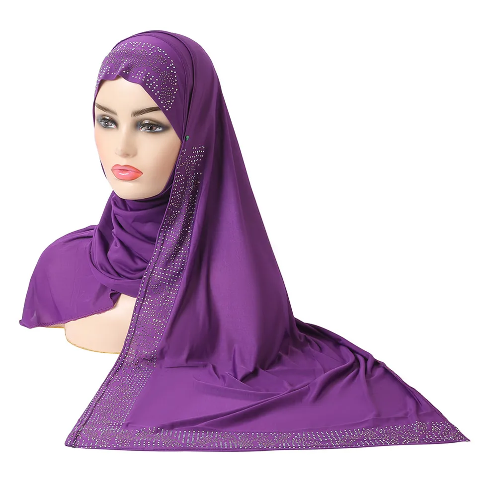 Muslim Women Instant Hijab Head Wrap Islamic Headscarf Shawl One Piece Amira Prayer Hat Turban Scarf Arab Bandana Scarves