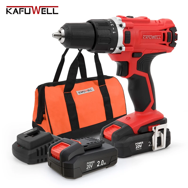 PA4220B-Y-2D-1 перезаряжаемые литиевые отвертки KAFUWELL беспроводная дрель 10 мм многофункциональная электрическая ручная