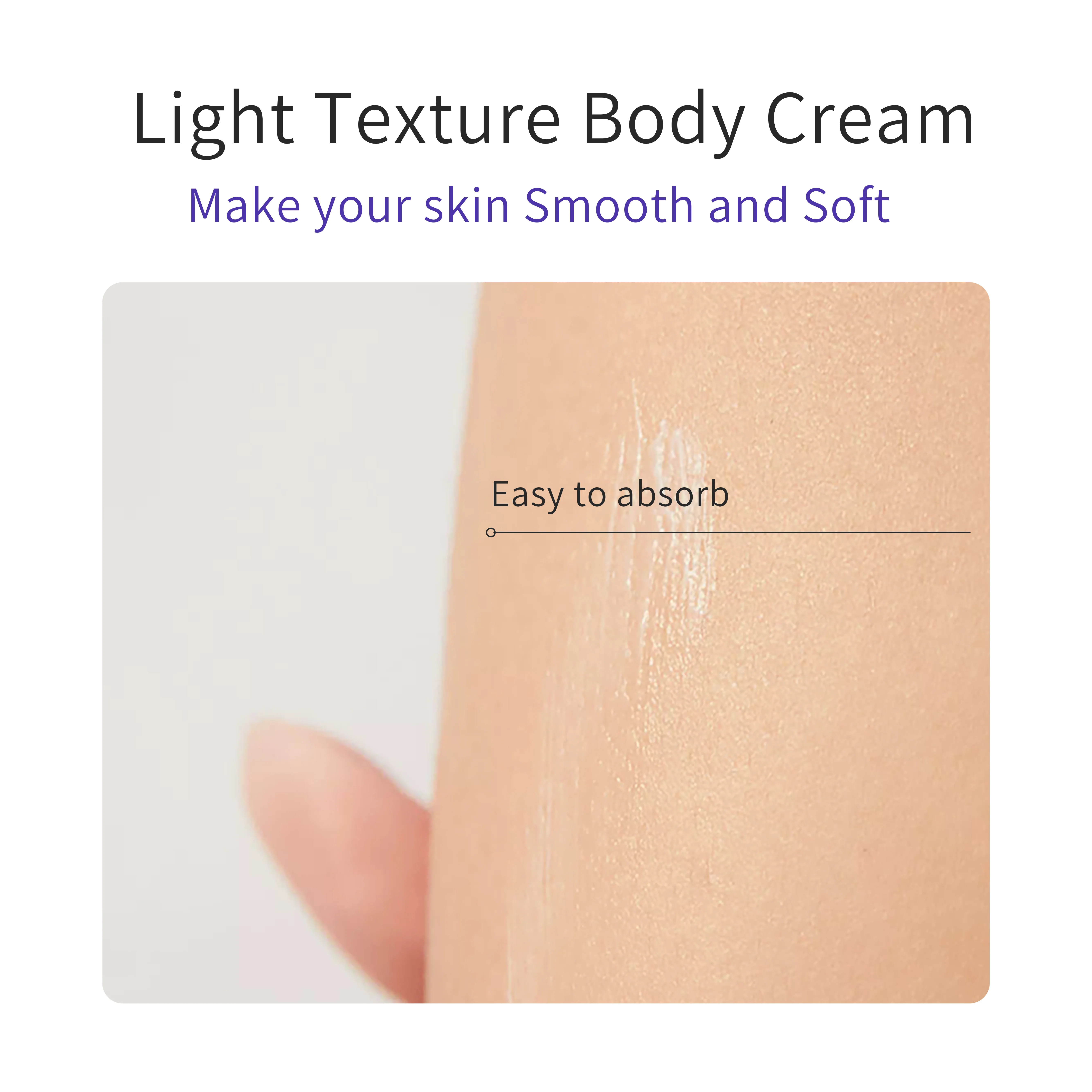 OEM Factory Pure Plant Hyaluronic Acid Amino Acid Aurora Body Lotion Body Cream Private Label Moisturizer