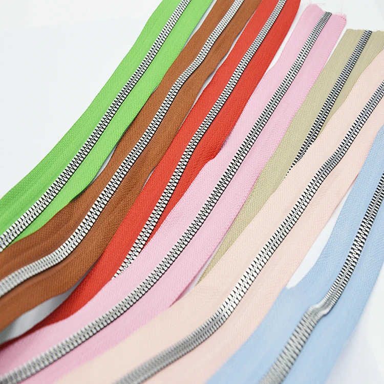 TANAI оптовая продажа Заводская нейлоновая молния на заказ #3 #5 черная катушка рулон длинной цепи