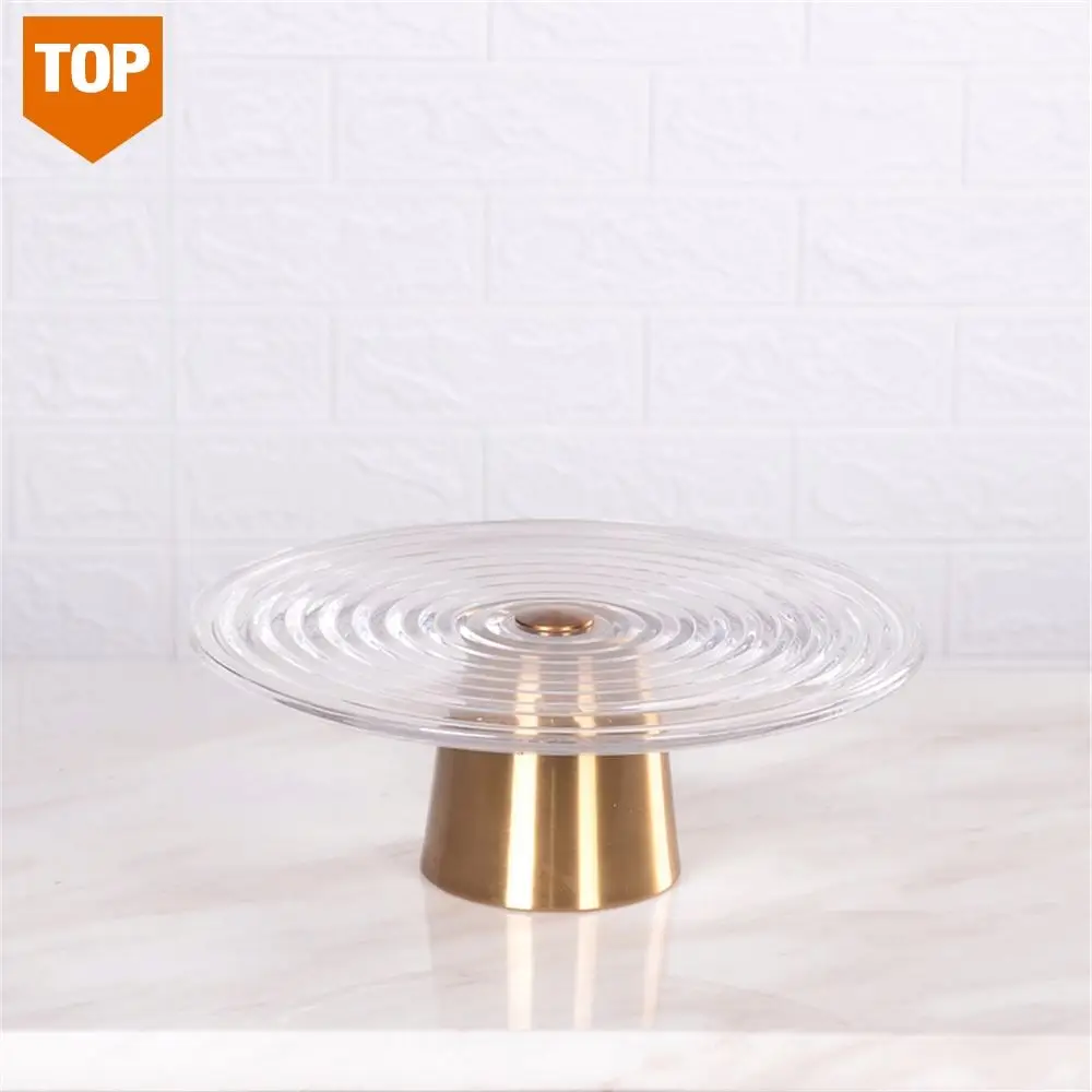 New Metal Base Wedding Tray Cake Stand Dessert Display Party Plates For Birthday Cake