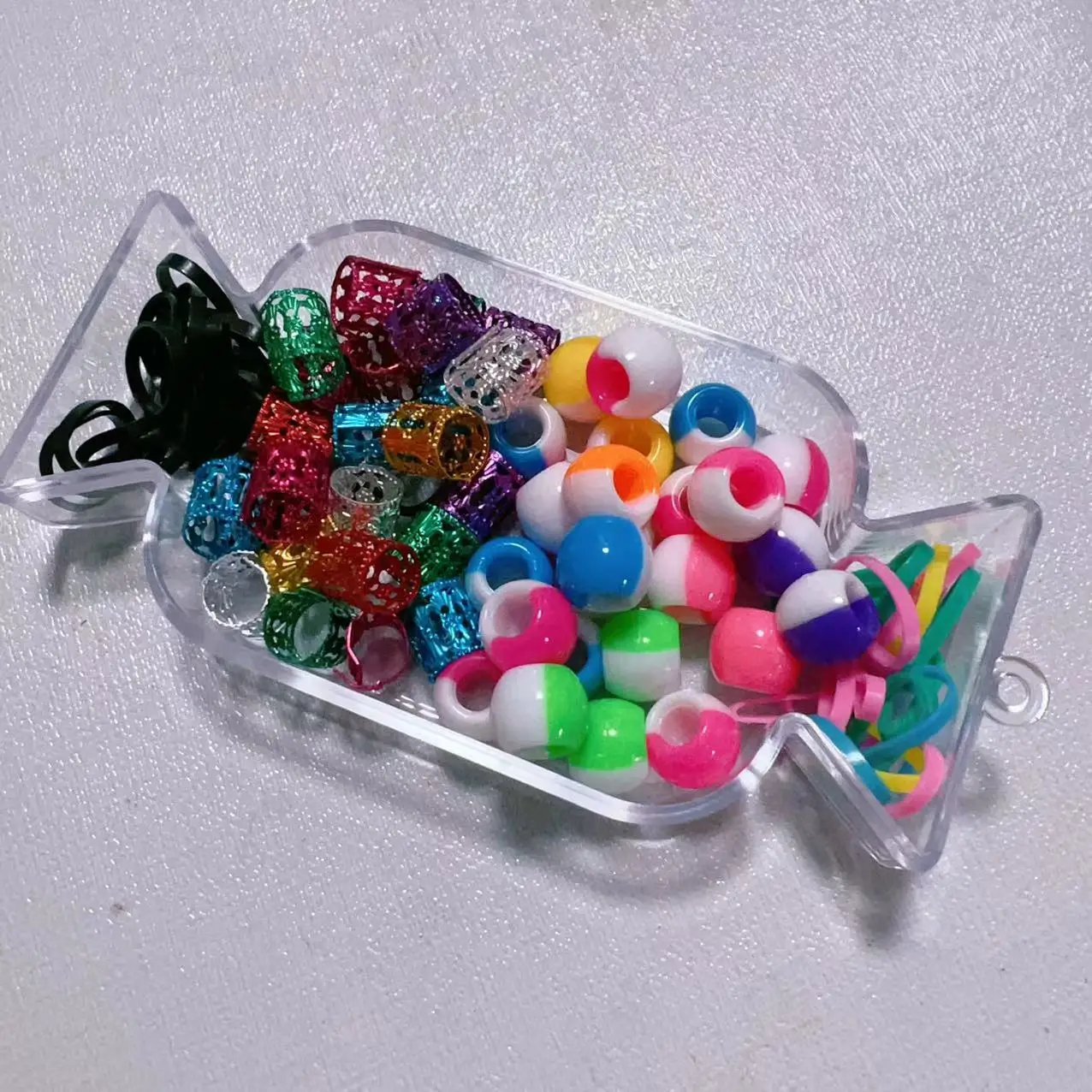 2024 Mylulu Dreadlock Jewelry Adjustable Hair Braid Rings Cuff Clips Tube Hair Beads For Braids with box