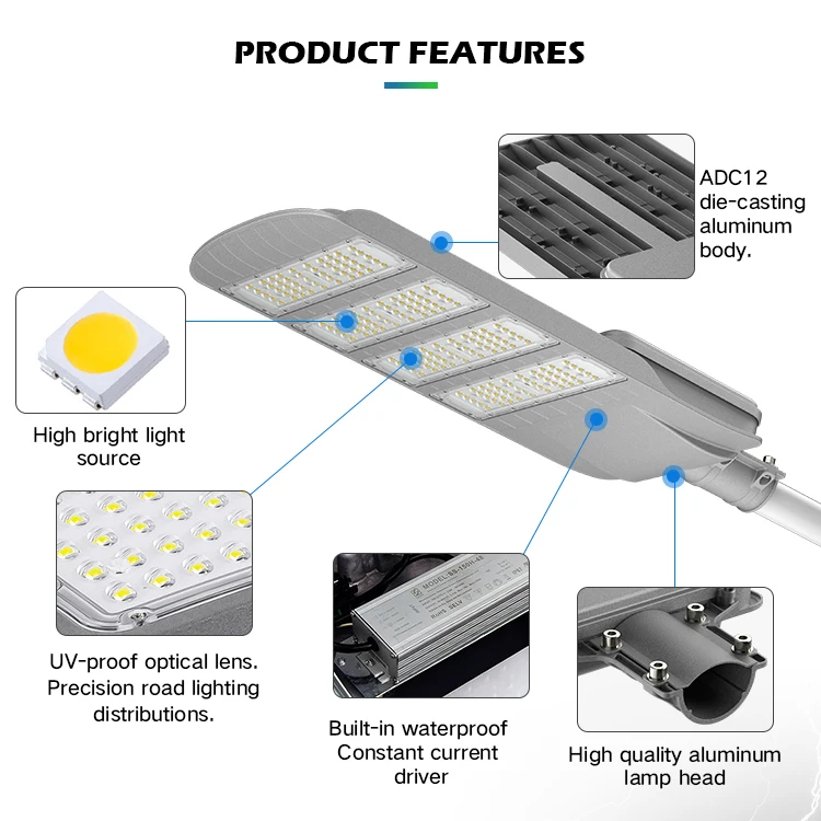 High Performance Long Life Time Led High Power Outdoor Lighting Factory 250 100 150 200W LED Street Light