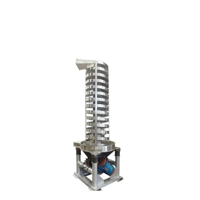 Vertical Lift Conveyor / Vibrating Screw Elevator / Spiral Vibrating Conveyor for chemical powder