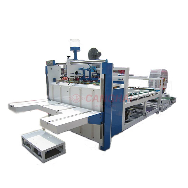 Hot sale Semi-automatic corrugated carton box gluer machine