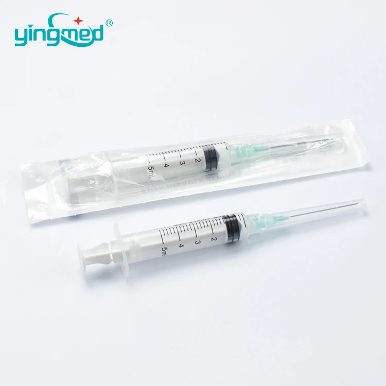 High quality retractable auto-disable syringe for single use, self destruction syringe