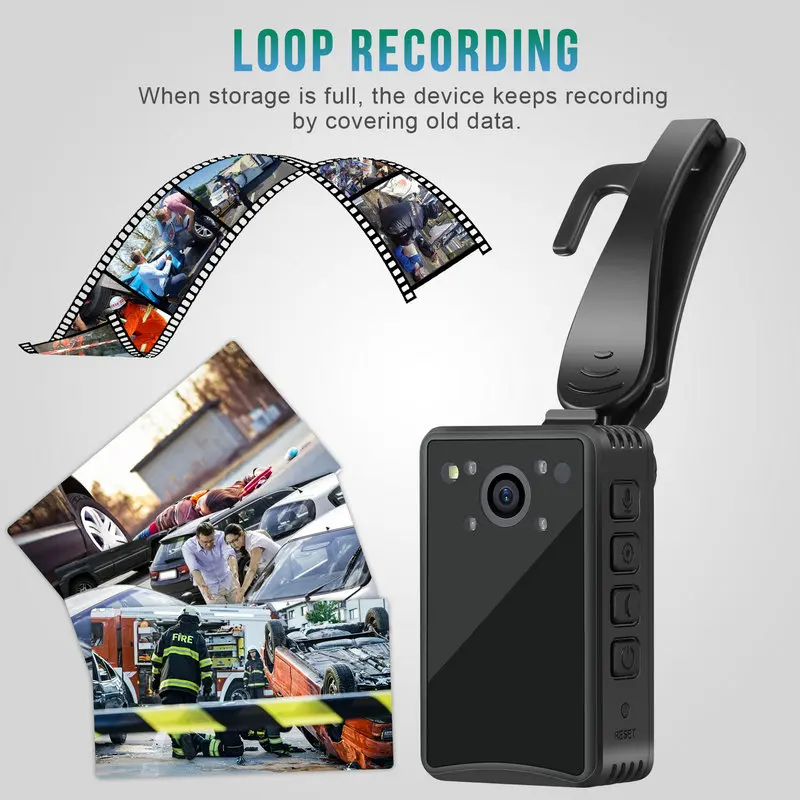 Loop Recording Portable Webcam PC Camera 138 Degrees Rotating Lens IR Night Vision 2900MA Lithium Battery Camera