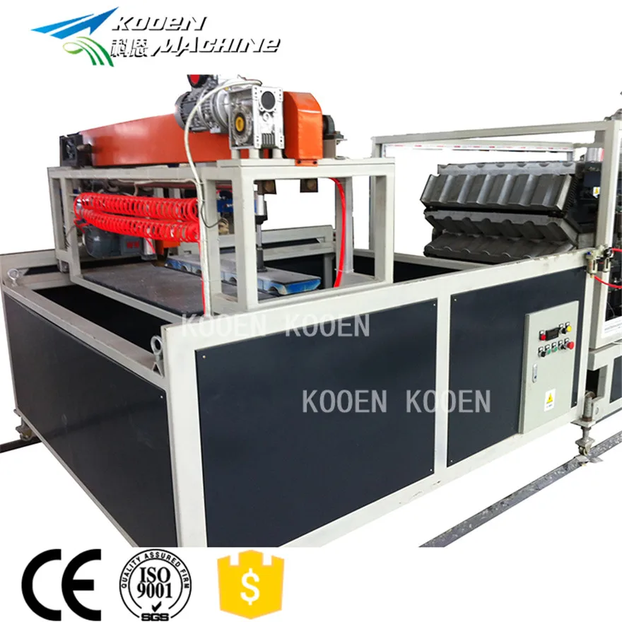 program control PVC glazed roof making machine/glazed roof tile/Corrugated board production line for sale