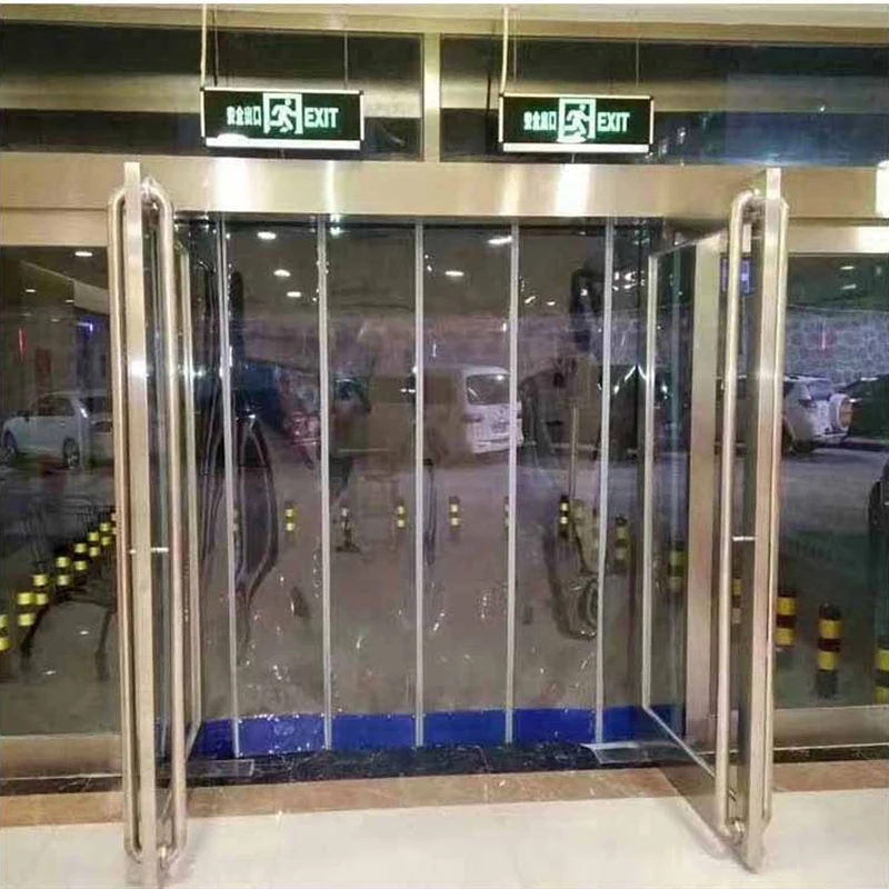 Manufacturer soft Normal and low temperature transparent color PVC ribbed strip curtain