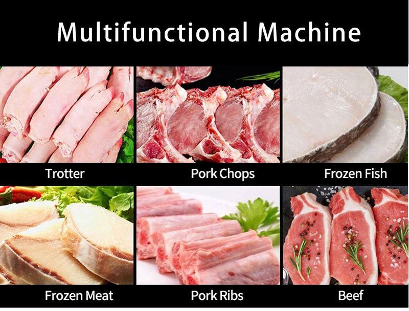Factory direct sales stainless steel Commercial Frozen Meat  Fish  chicken meat bone cutting machine beef cutter machine