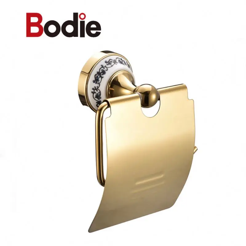 zinc Alloy chrome ceramic tissue holder toilet roll holder paper towel holder