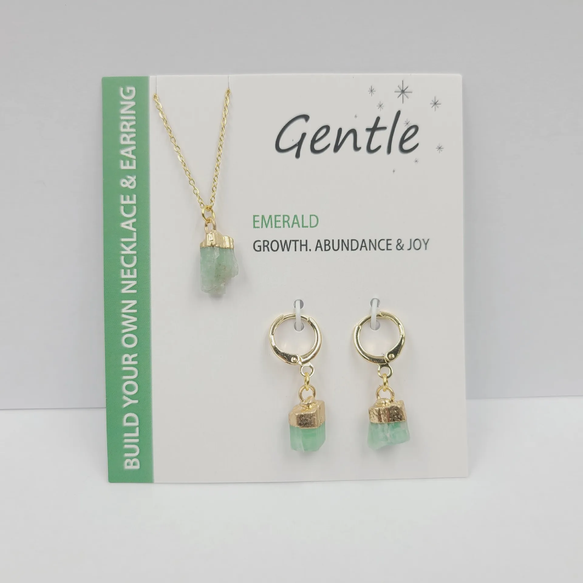 Summer apatite Emerald citrine aquamarine Gemstone Jewelry Earring Necklace 18k Gold Fine Jewelry Jewelry Sets for women girls