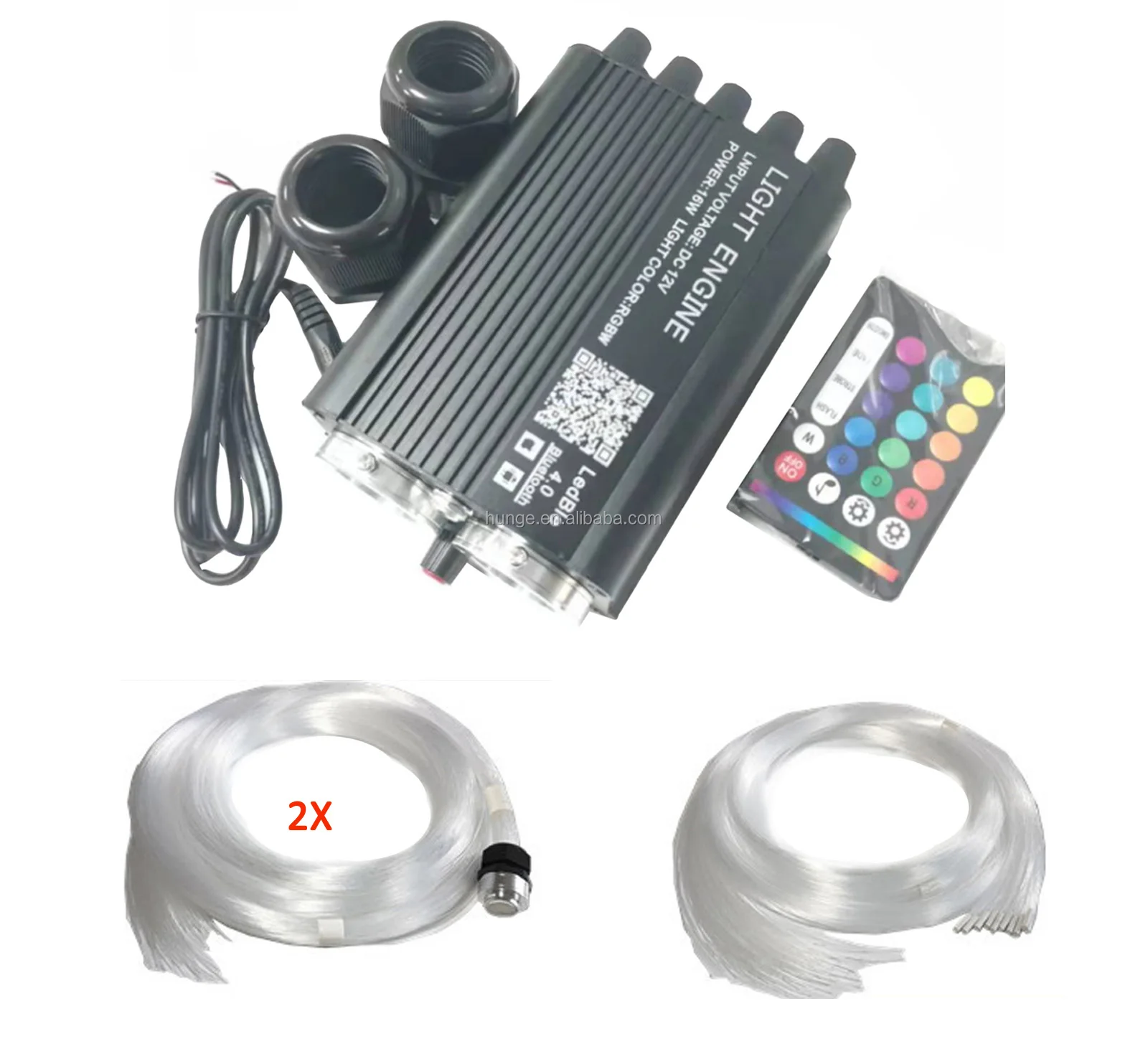 20w Shooting Star APP Audio Voice Control Wireless Led Fiber Projector Kit with Fibre Cable For Car Headliner Starry Lights