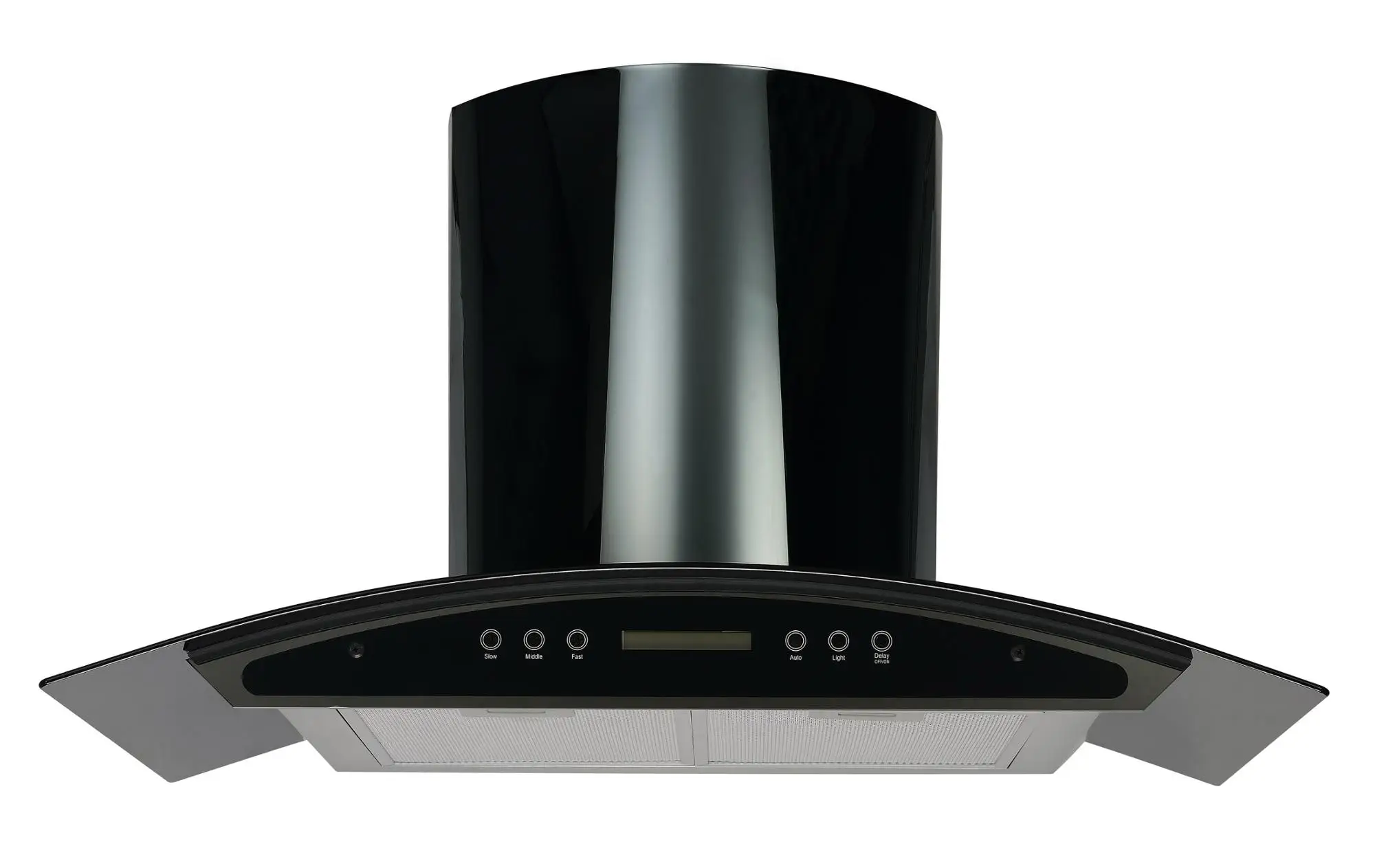 Economic option for butterfly range hood 90cm chimney hood with touch control and flat filter support OEM factory price