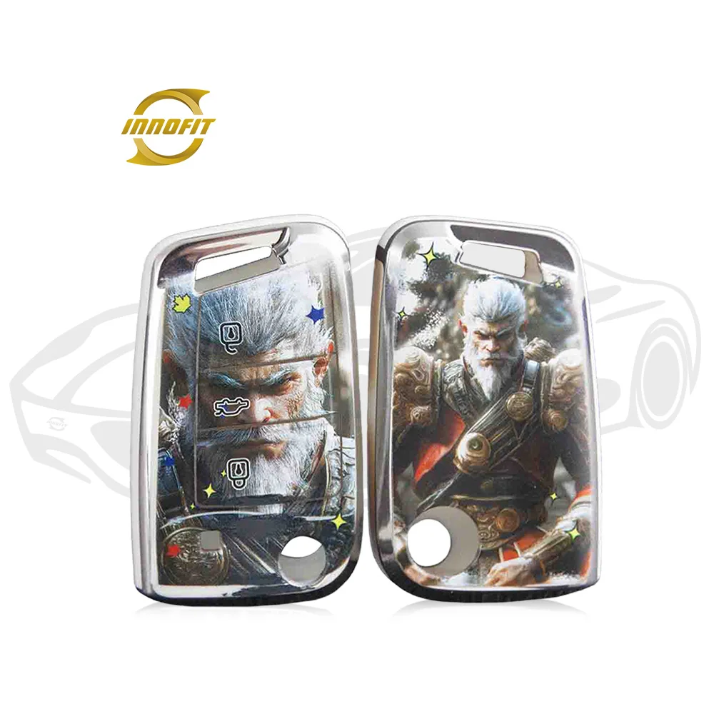 Innofit All New Black Myth Wukong Car Key Case TPU Personalization Custom For Volkswagen Kia Proton Bestune Li Auto Inc