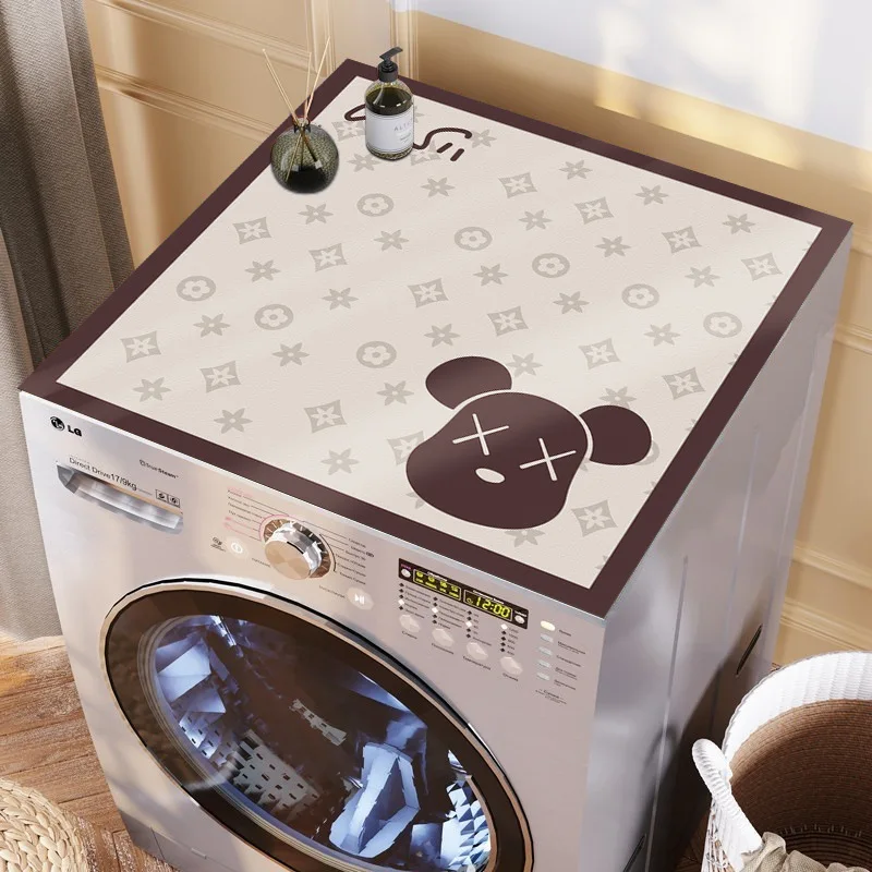 Refrigerator dust cover mat oil-proof waterproof drip catcher washing machine cover mat