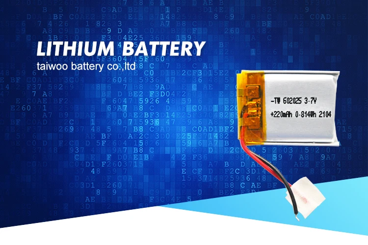 Factory price best quality rechargeable lithium ion polymer battery 602025 3.7v 250mah for GPS/smart wearables