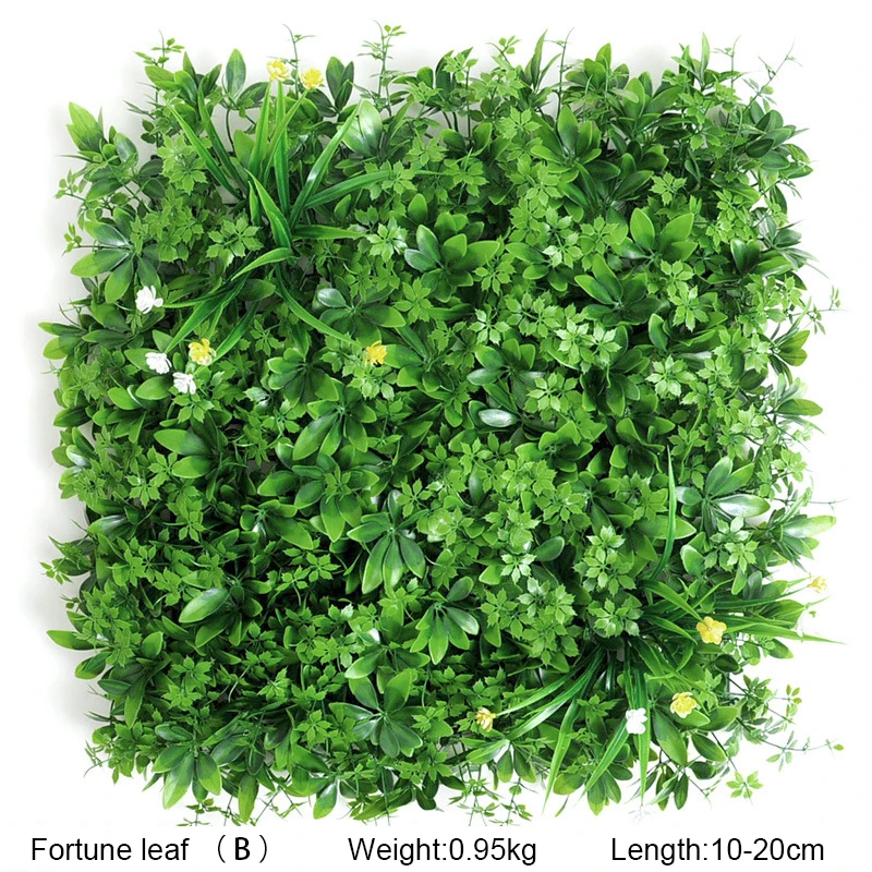 UV Outdoor Fake Grass Hedge Jungle Vertical Plants Wall Artificial Wall Hanging Plant Green Grass Wall for Home Decoration