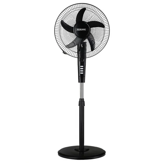 16 Inch Long Distance Wind Motor Wireless Control Electric Cooling Air Black Stand Fan