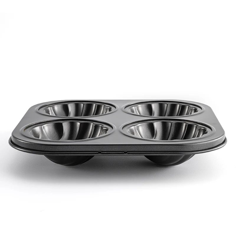 4 чашки для тяжелых условий эксплуатации в виде ракушки форма антипригарное покрытие Madeleine лотка торта Формы печенья лоток из углеродистой стали и других десертов с поддона печь выпечки