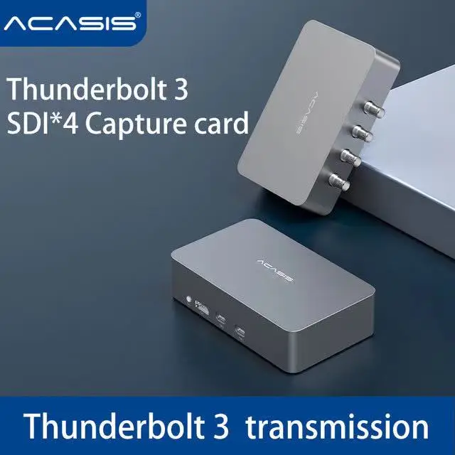  Acasis 4 канала SDI Thunderbolt 3 Внешняя карта видеозахвата vMix директор коммутатор ноутбука поддержка PoE PS4 в прямом
