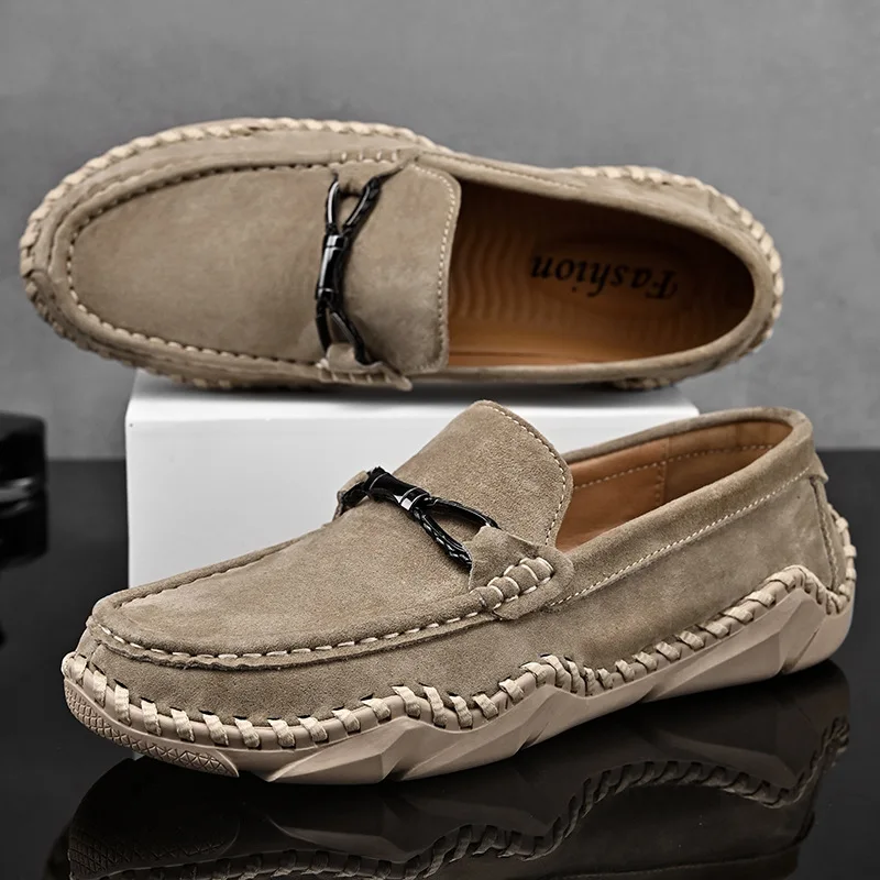 Wholesales men casual leather shoes comfortable  men classic shoe new style 2024