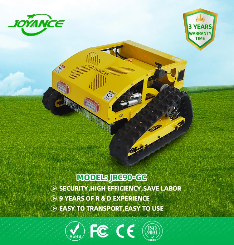 Joyance Paddy Weeder Bush Trimmer Rotary Remote Control Brush Mower Automatic Mowing Robot Flail Mower